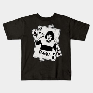 Retro flames clue movie Card Style Kids T-Shirt